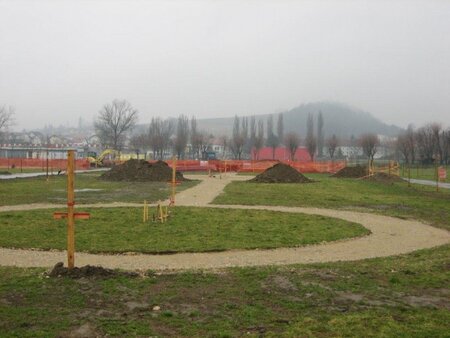 Delo na gradbišču - Mestni park Gornja Radgona 9